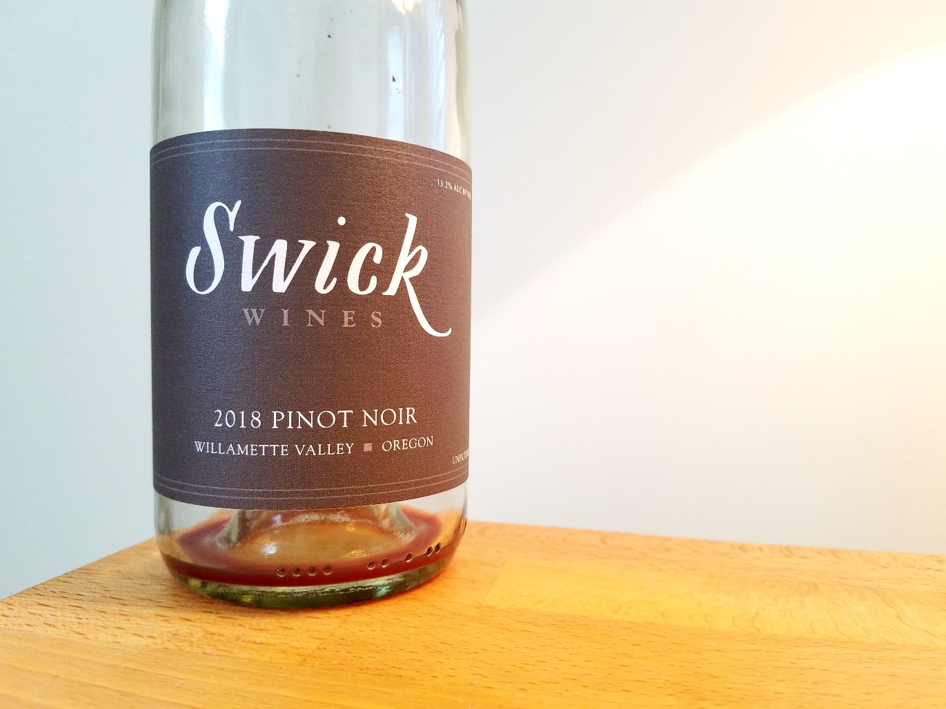 Swick Wines, Pinot Noir 2018, Willamette Valley, Oregon, Wine Casual