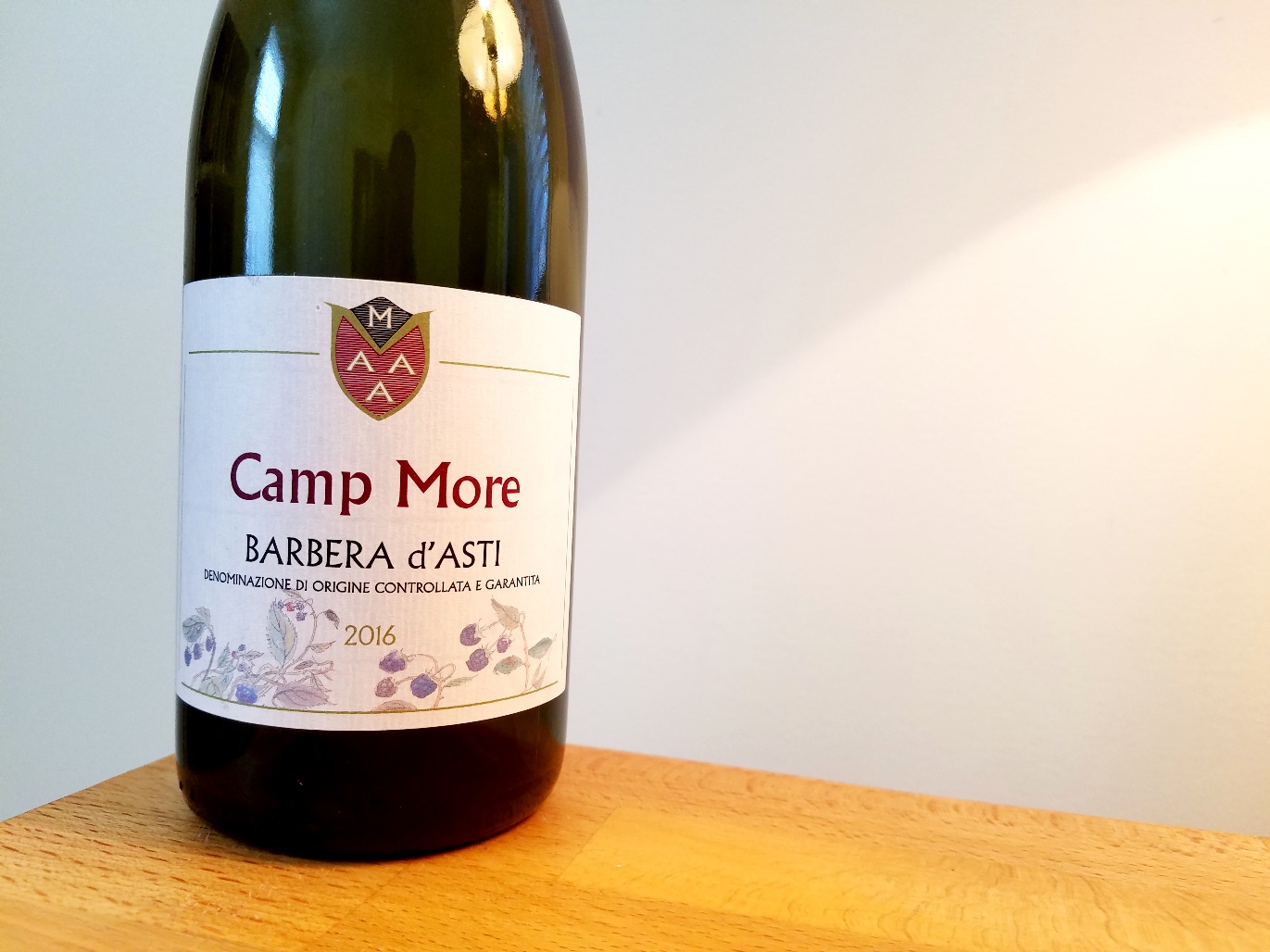 Camp More, Barbera d’Asti 2016, Piedmont, Italy, Wine Casual