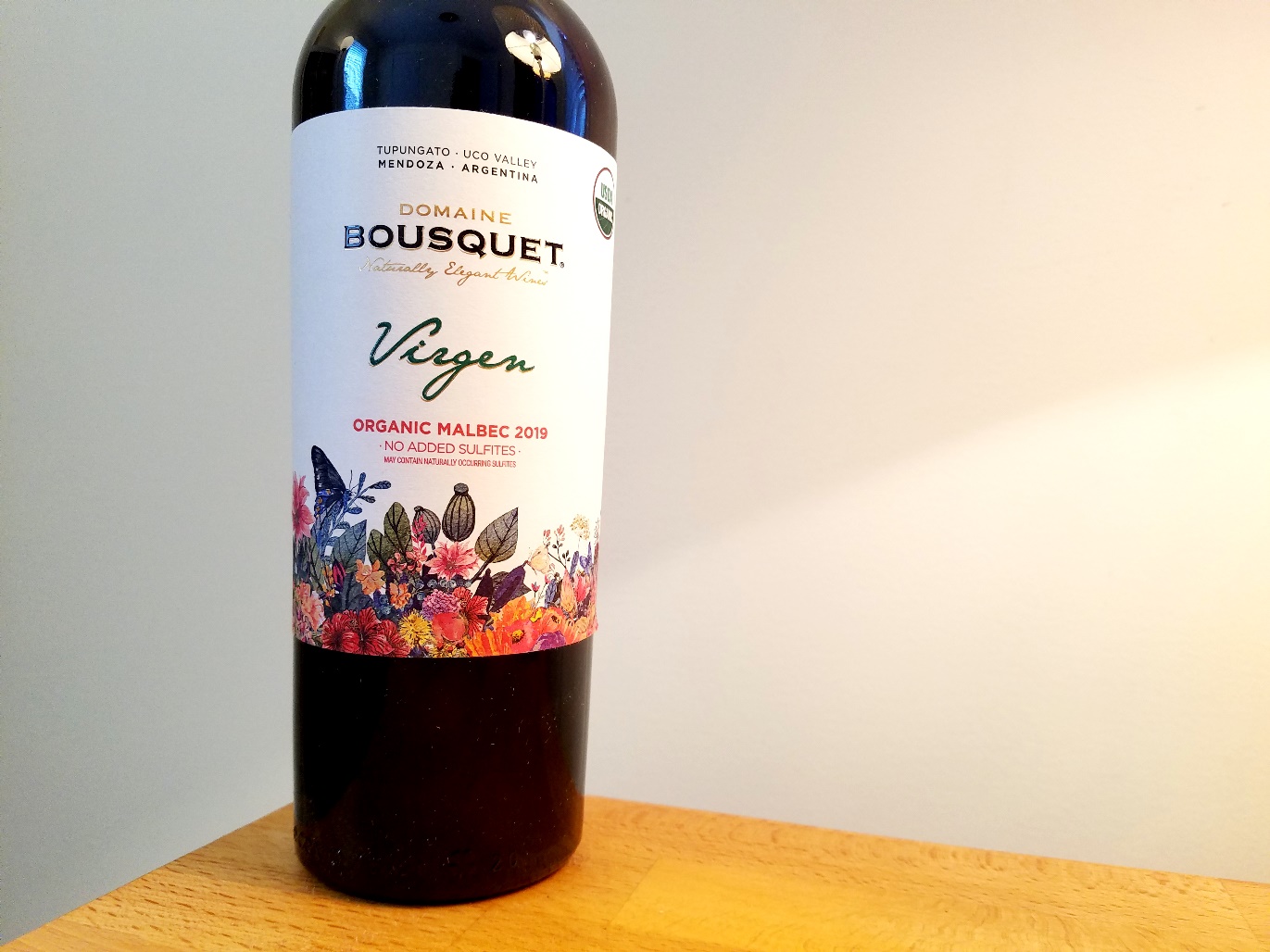 Domaine Bousquet, Virgen Organic Malbec 2019, Tupungato, Uco Valley, Mendoza, Argentina, Wine Casual