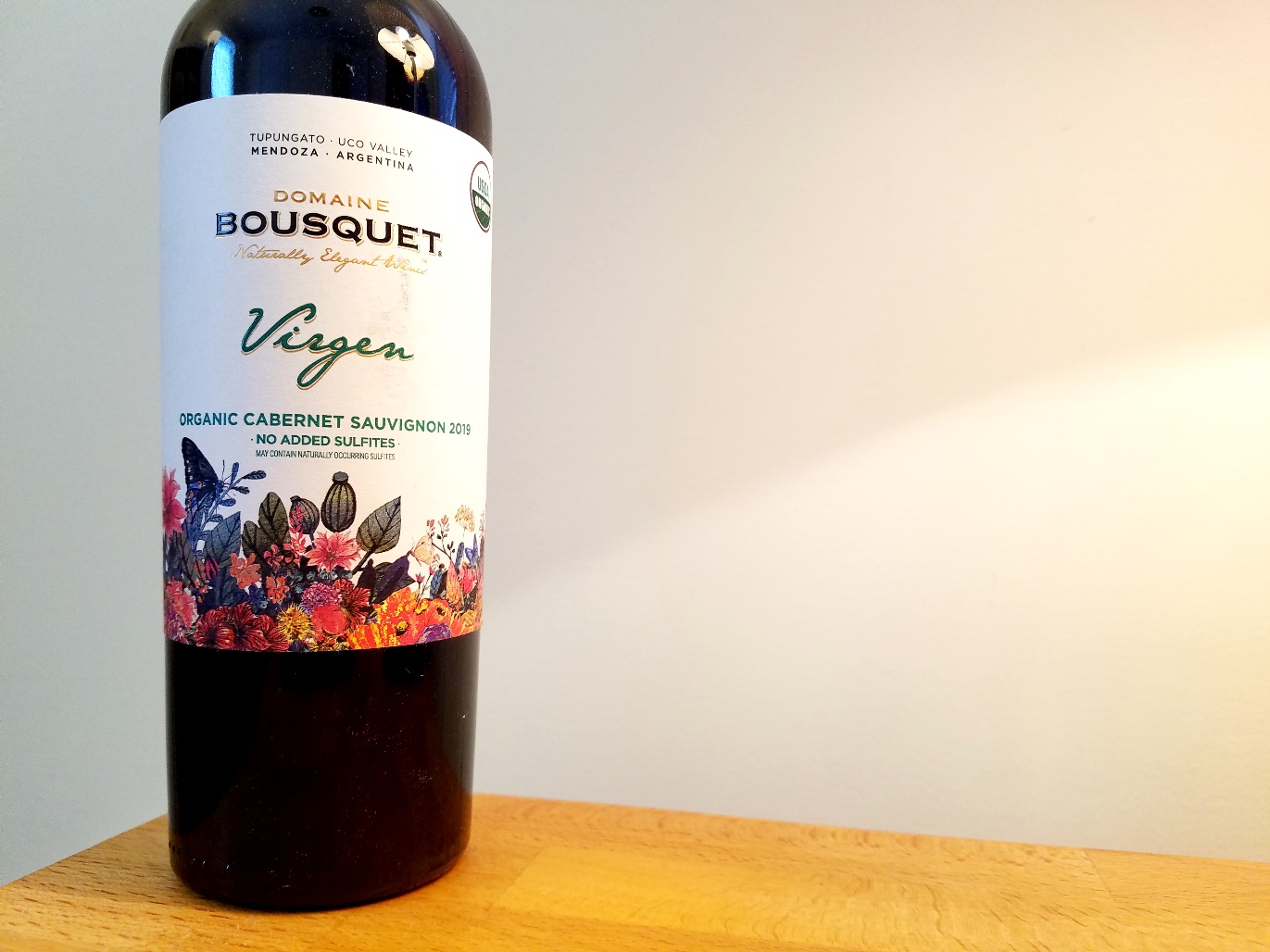 Domaine Bousquet, Virgen Organic Cabernet Sauvignon 2019, Tupungato, Uco Valley, Mendoza, Argentina, Wine Casual