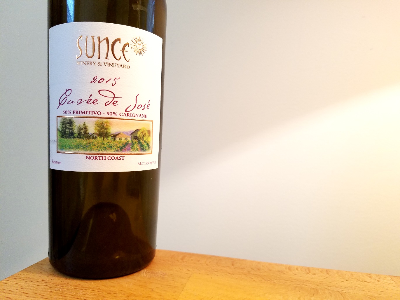 Sunce Winery & Vineyard, Reserve Cuvée de José 2015, North Coast, California, Wine Casual