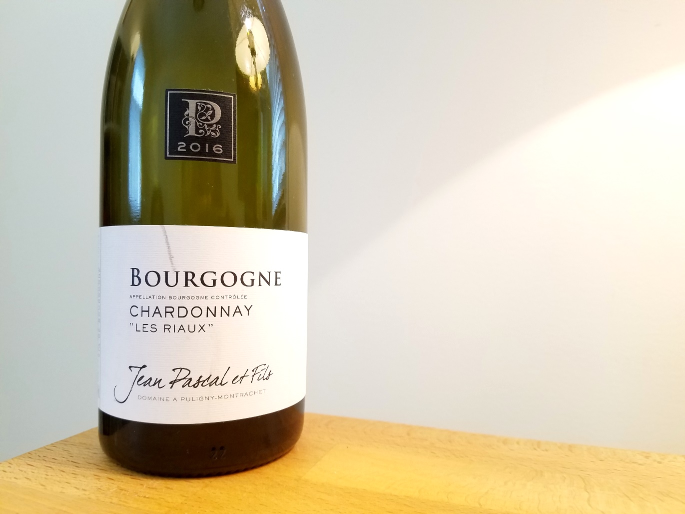 Domaine Jean Pascal et Fils, Les Riaux Bourgogne 2016, Burgundy, France, Wine Casual