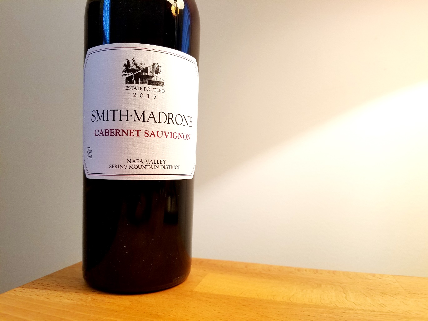 Smith-Madrone Vineyards and Winery, Cabernet Sauvignon 2015, Spring Mountain District, Napa Valley, California, Wine Casual