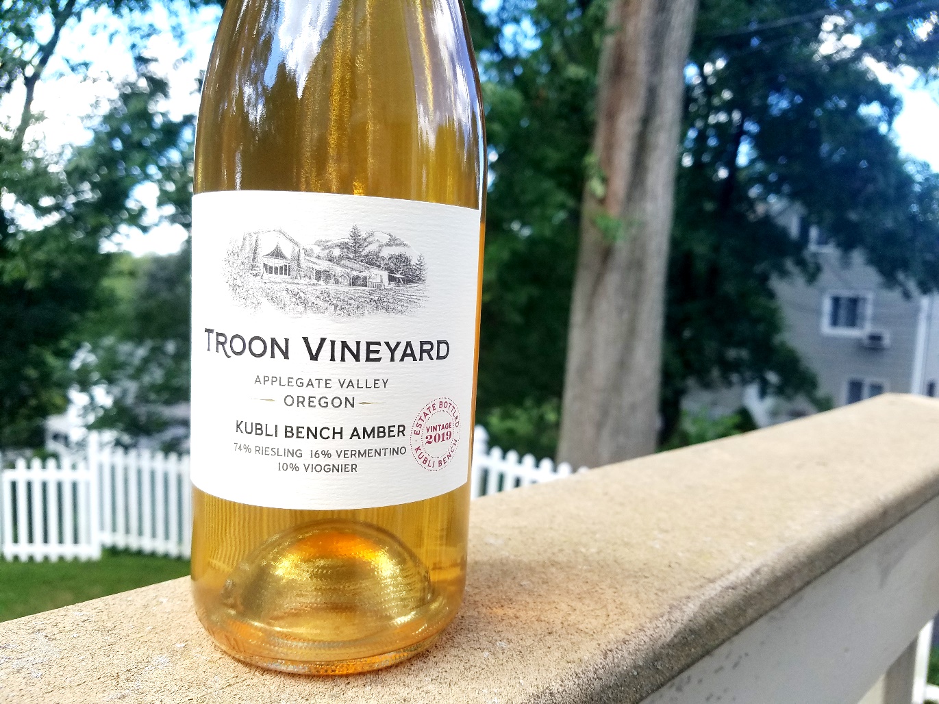 Troon Vineyard, Kubli Bench Amber 2019, Applegate Valley, Oregon, Wine Casual