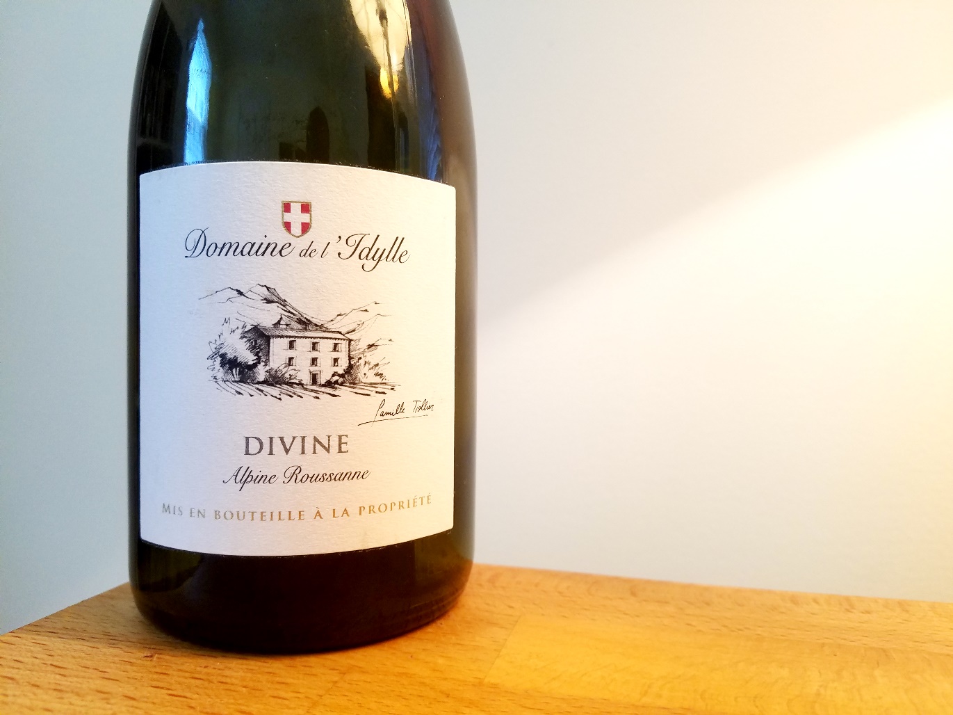 Domaine de L’Idylle, Divine Alpine Roussanne 2016, IGP Blanc Allobrogie, France, Wine Casual