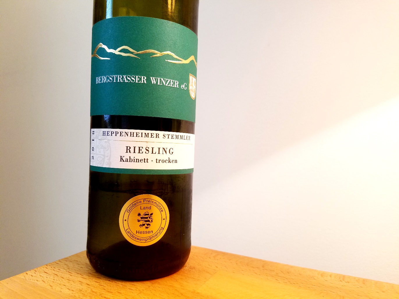 Bergsträsser Winzer, Heppenheimer Stemmler Riesling Kabinett Trocken 2018, Heissische Bergstrasse, Germany, Wine Casual