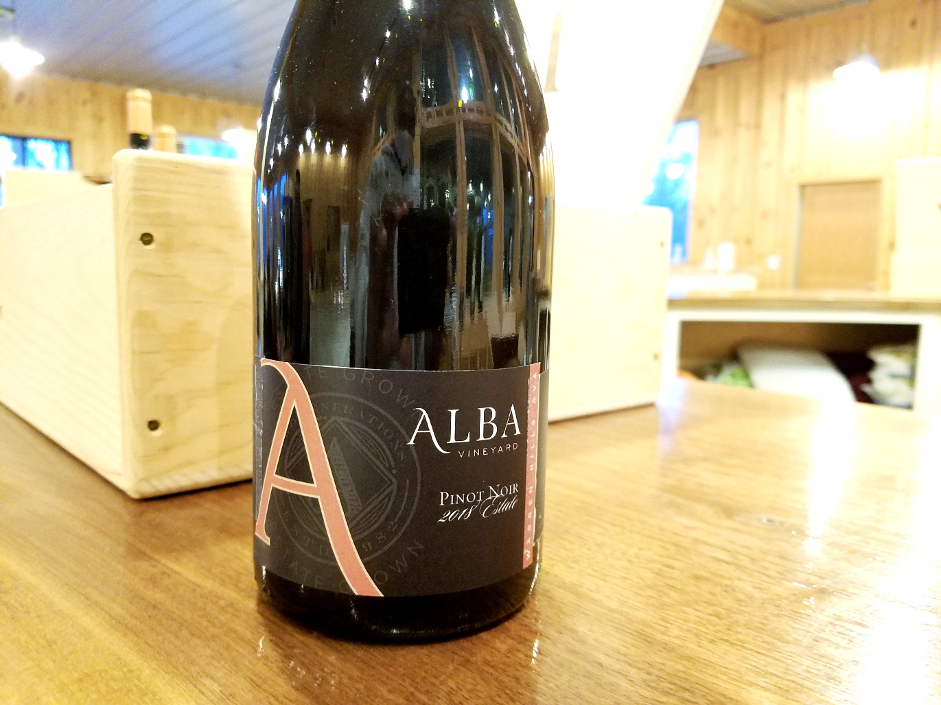 Alba Vineyard, Estate Pinot Noir 2018, Warren Hills, New Jersey, Wine Casual
