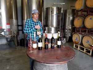 Hawk Haven Vineyard owner and winemaker pours through his top wines.  Wine Casual
