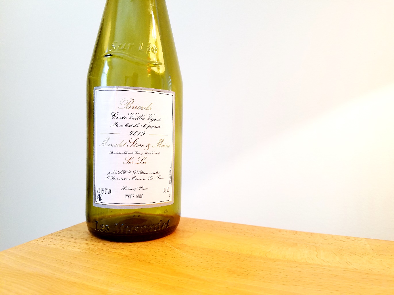 Domaine de la Pepiere, Clos des Briords Cuvée Vieilles Vignes Muscadet Sèvre et Maine Sur Lie 2019, Loire, France, Wine Casual