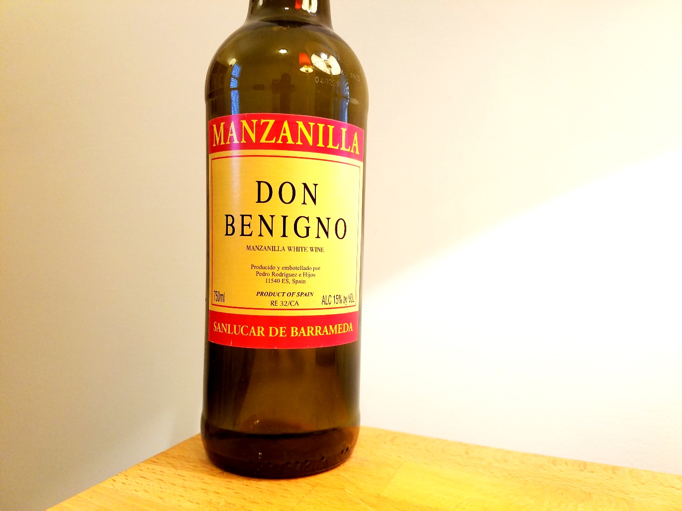 Don Benigno, Manzanilla Sherry, Sanlucar de Barrameda, Spain, Wine Casual