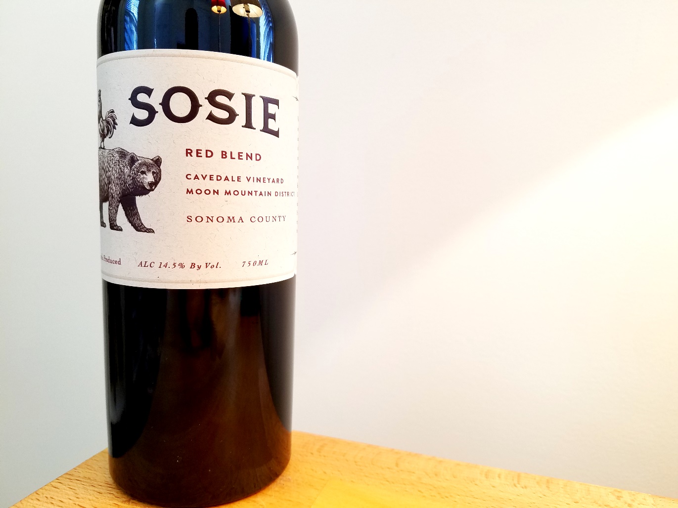 Sosie, Red Blend 2017, Cavedale Vineyard, Moon Mountain District, Sonoma County, California, Wine Casual
