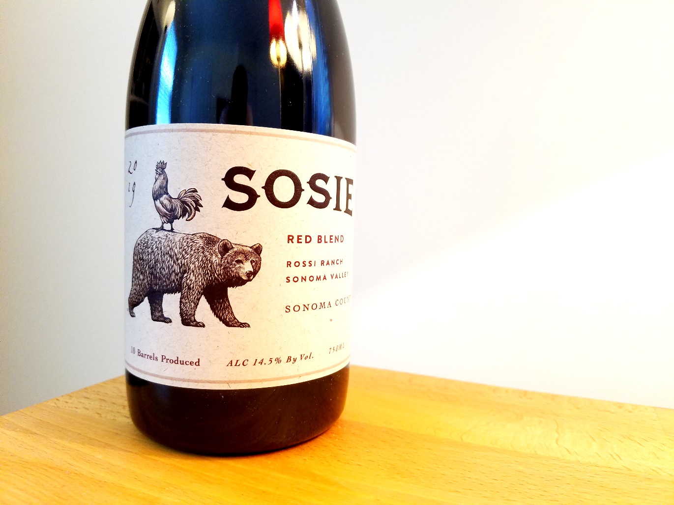 Sosie, Red Blend 2019, Rossi Ranch, Sonoma Valley, California, Wine Casual