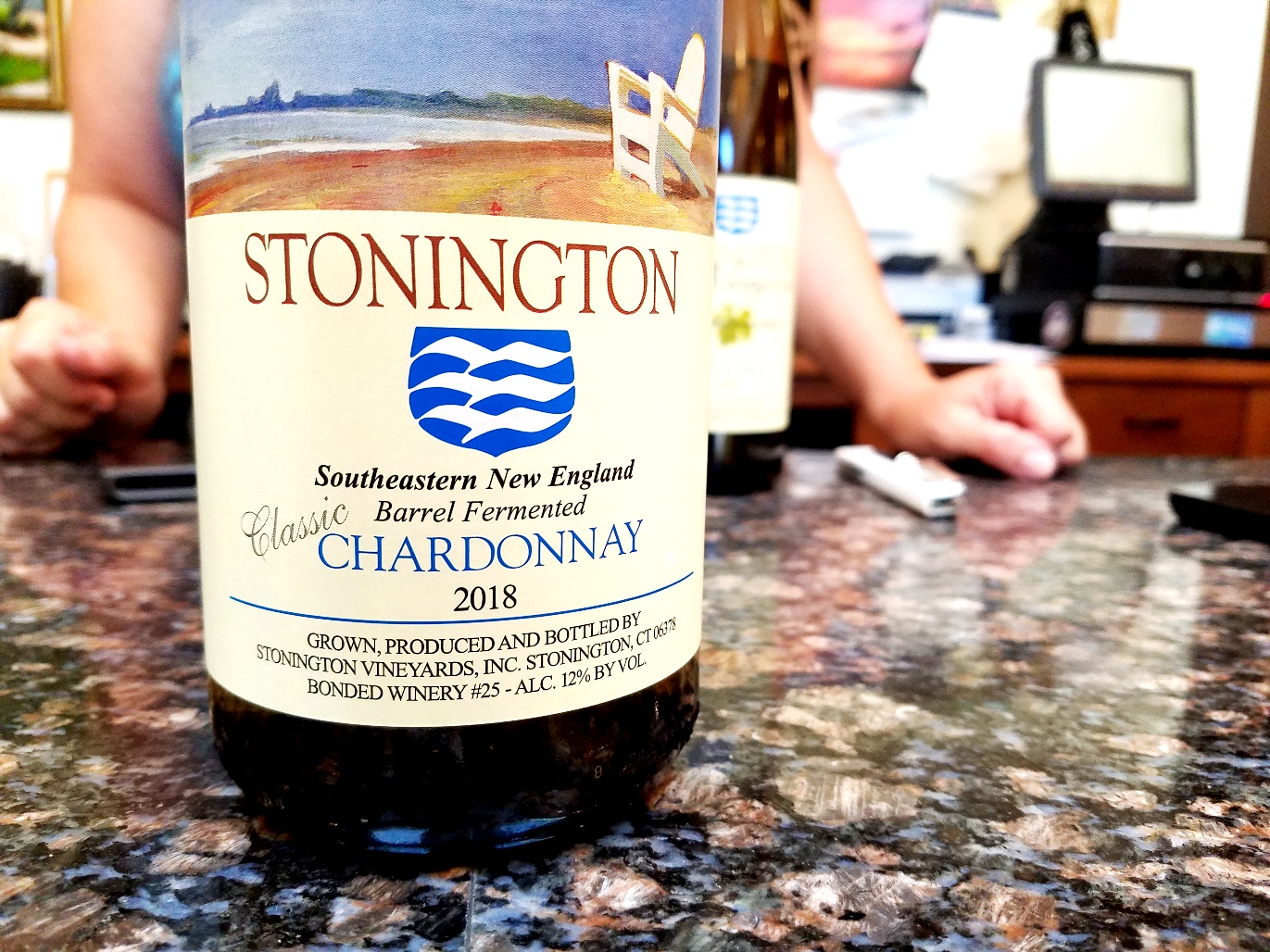 Stonington Vineyards, Classic Barrel Fermented Chardonnay 2018, Southeastern New England, Wine Casual