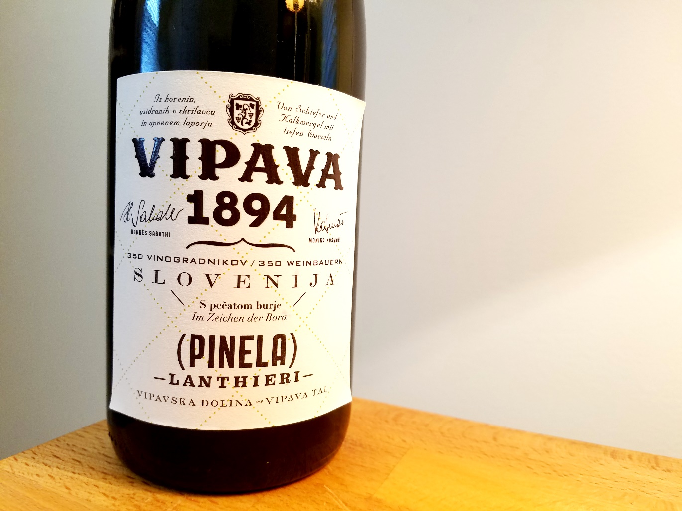 Vipava 1894, Pinela Lanthieri 2019, Slovenia, Wine Casual
