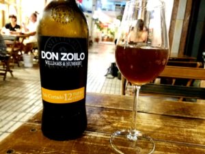 Don Zoilo Williams & Humbert Collection 12 Years Old Palo Cortado served by the glass. Wine Casual