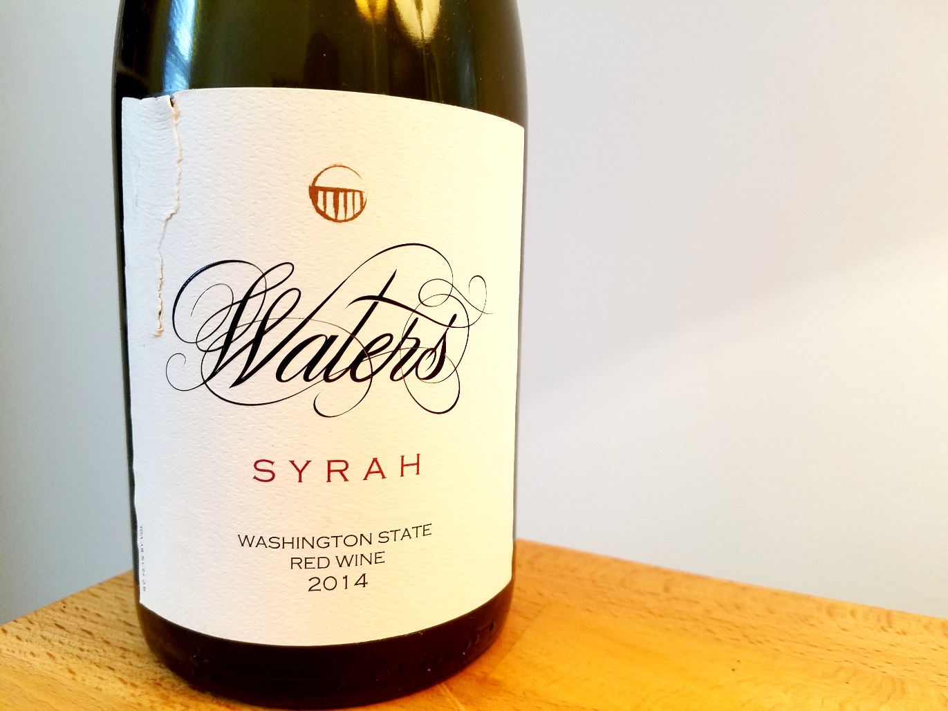 Waters, Syrah 2014, Washington, Wine Casual