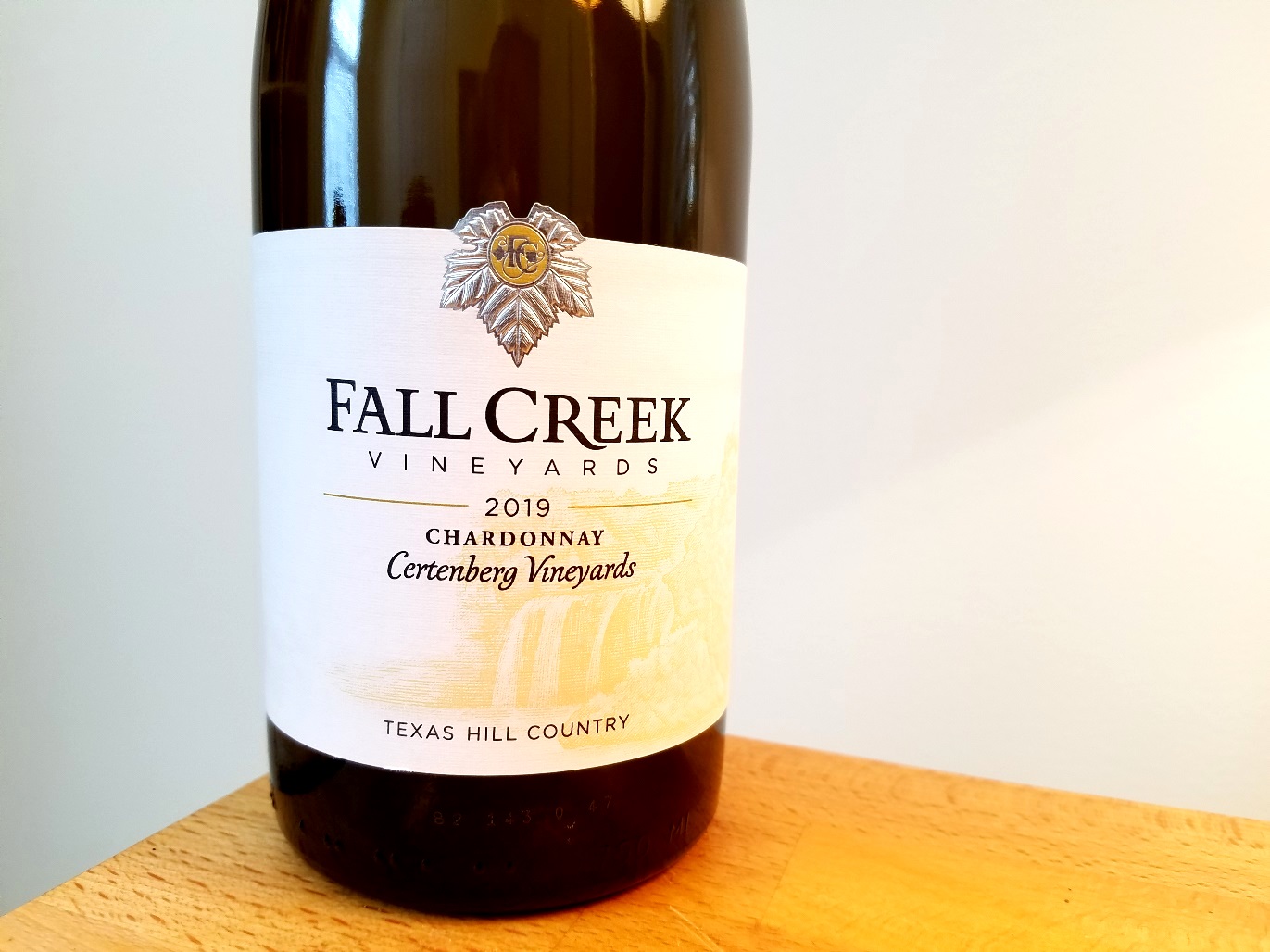 Fall Creek Vineyards, Chardonnay 2019, Certenberg Vineyards, Texas Hill Country, Texas, Wine Casual