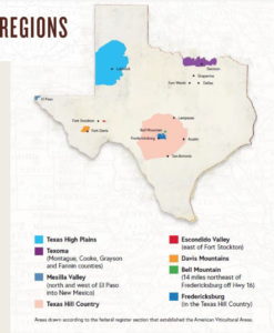 The Texas Hill Country AVA & Texas High Plains AVA make up 98% of wine grape production. 