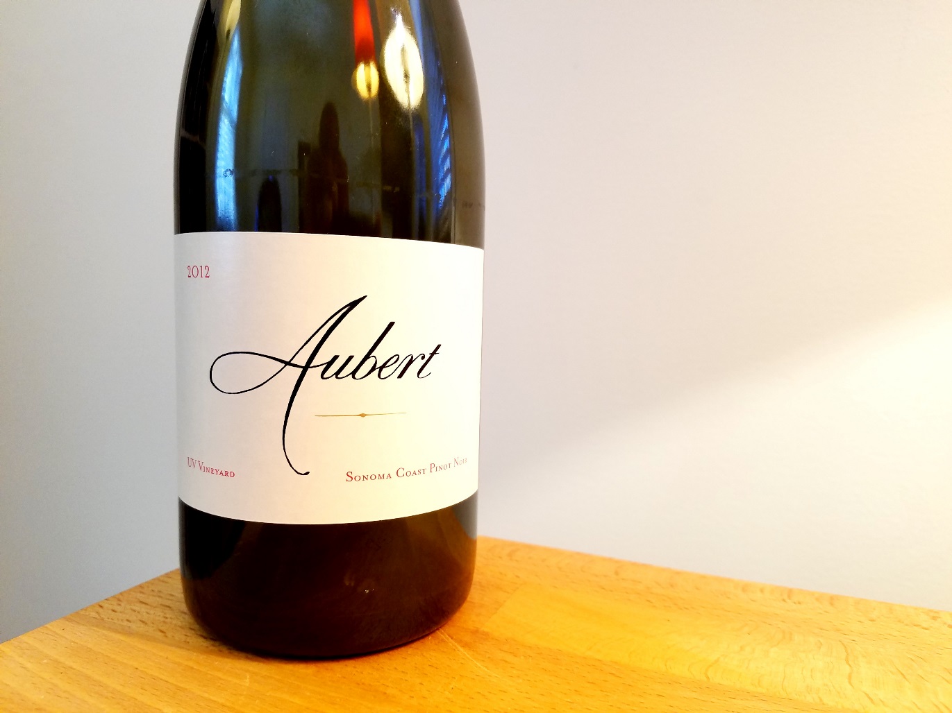 Aubert UV Vineyard Pinot Noir 2012 - A Robust, Aged, Elegant