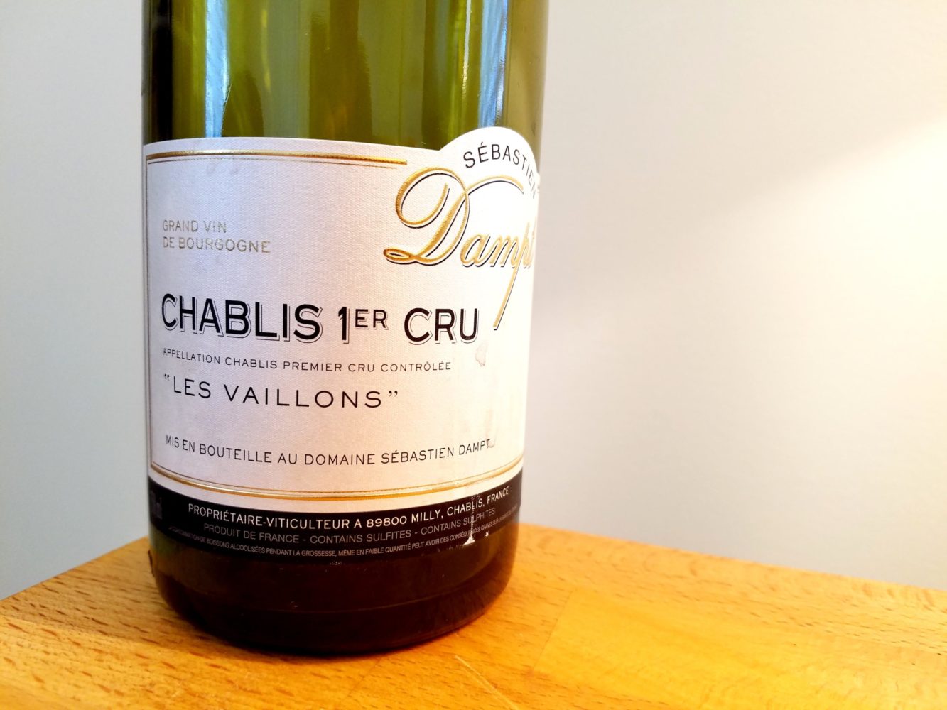 Sébastien Dampt, Les Vaillons Premier Cru Chablis 2016, Burgundy, France, Wine Casual