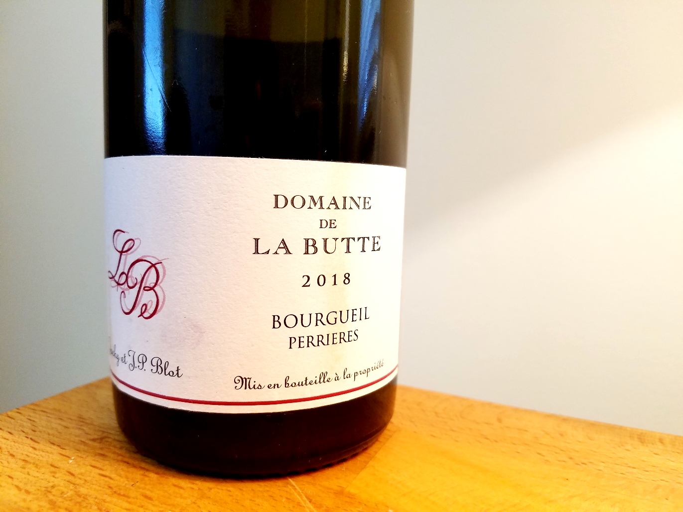 Jacky et Jean-Philippe Blot, Domaine de La Butte Bourgueil 2018, Loire, France, Wine Casual