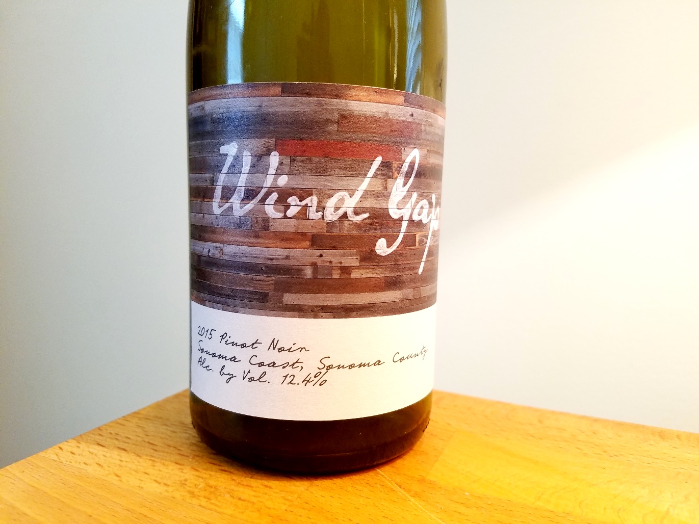 Wind Gap Pinot Noir 2015 - A Svelte Pinot Noir with Good Depth