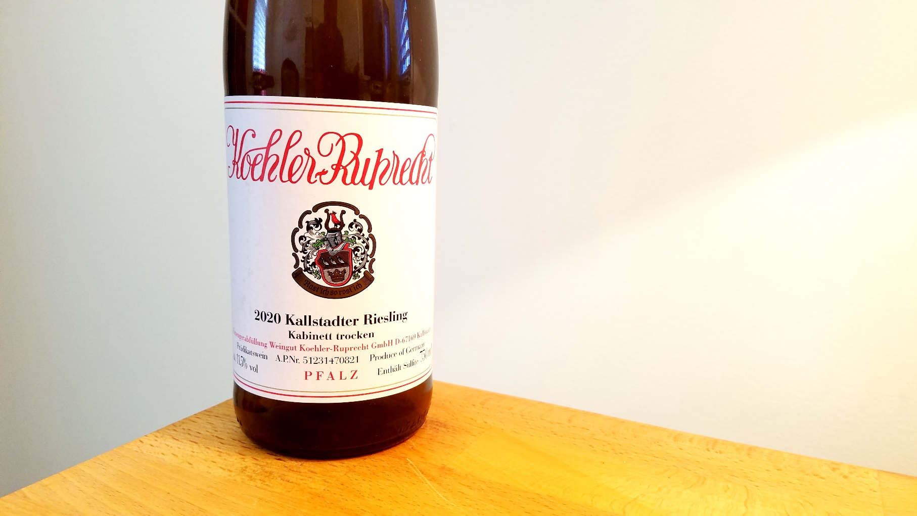 Koehler-Ruprecht, Kabinett Trocken Kallstadter Riesling 2020, Pfalz, Germany, Wine Casual
