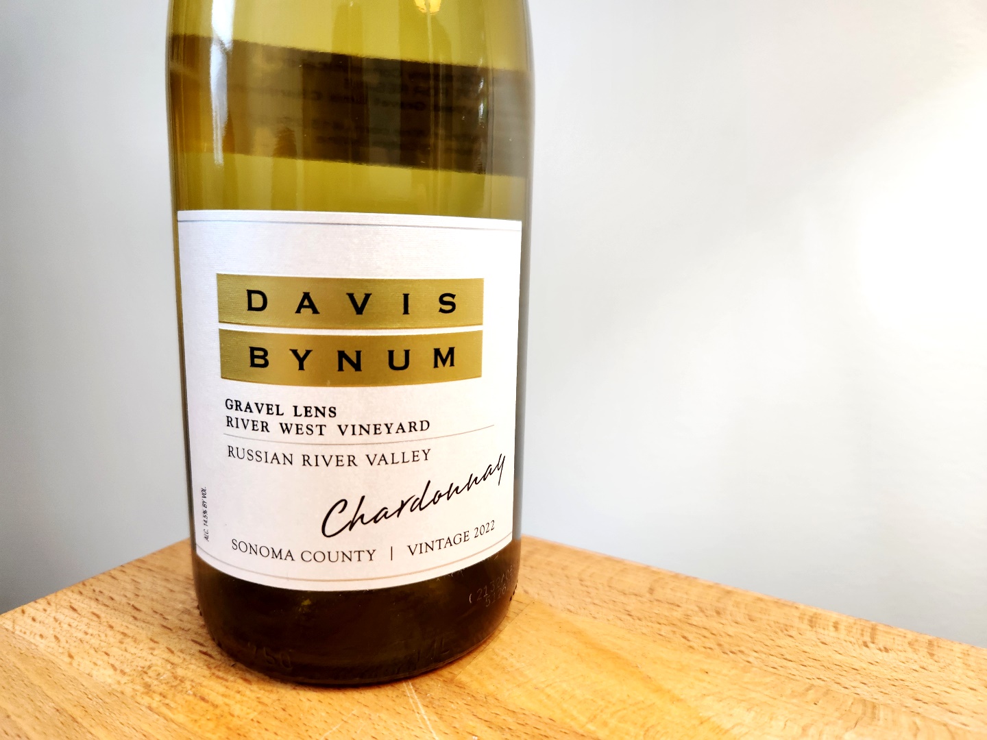 David Bynum, Gravel Lens, River West Vineyard Chardonnay 2022, Russian River Valley, Sonoma County, California, Wine Casual